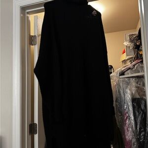 Black Oversized Turtleneck Sweater Dress - worn twice